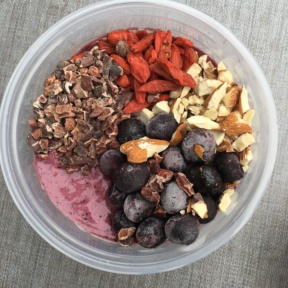 Gluten-free acai bowl from Rock n' Juice